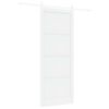 vidaXL Puerta Corredera ORKDAL 93 x 232 cm Madera de ingenier&iacute;a Blanco