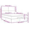 vidaXL Estructura cama otomana colch&oacute;n tela gris claro 140x200cm