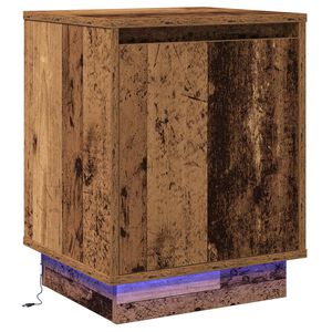 vidaXL Armario de Noche Madera vieja 39 x 34,5 x 50 cm