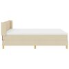 vidaXL Cama tipo Box Spring con colch&oacute;n Crema 200 x 160 cm Poli&eacute;ster