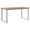 vidaXL Mesa de Jard&iacute;n Gris 160 x 80 x 75 cm Madera de Acacia S&oacute;lida