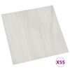 vidaXL Tableros de Suelo 55 pcs Crema 5,11 m&sup2; PVC