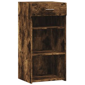 vidaXL Aparador madera de ingenier&iacute;a roble ahumado 45x42,5x93 cm