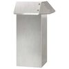 vidaXL Valla para caracoles 13,5 x 13,5 x 25 cm Acero inoxidable