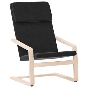 vidaXL Sill&oacute;n de relax de tela negro