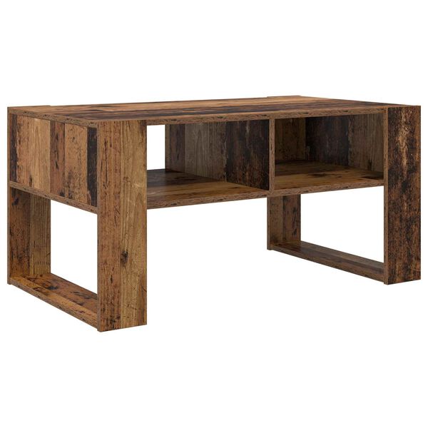 vidaXL Mesa de Caf&eacute; Madera vieja 92 x 53 x 45 cm Madera de ingenier&iacute;a