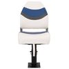 vidaXL Set de asientos plegables para barco 2 uds con respaldo alto