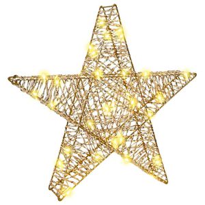 vidaXL Estrella 3D 50 LED c&aacute;lido 55 x 52.5 x 9 cm PET