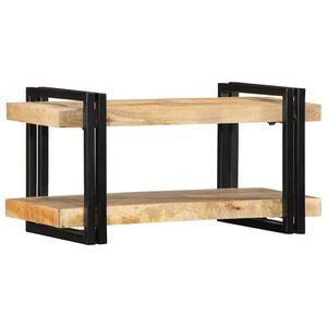 vidaXL Estante de pared madera maciza de mango 70x33x35 cm