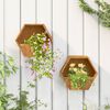 vidaXL Jardineras de pared 2 uds acero corten oxidado 30x10x25 cm