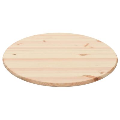 vidaXL Tablero de mesa redondo de pino natural 25 mm 90 cm
