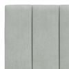 vidaXL Estructura de cama sin colch&oacute;n Hanko terciopelo gris claro 90x200 cm