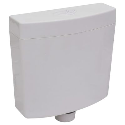 vidaXL Cisterna de inodoro con entrada de agua inferior gris 3/6 L