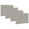 vidaXL Cojines para asiento 4 pcs Gris Claro 47 x 36 x 2 cm Poli&eacute;ster