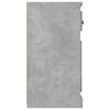 vidaXL Aparador de madera contrachapada gris hormigón 70x35,5x67,5 cm