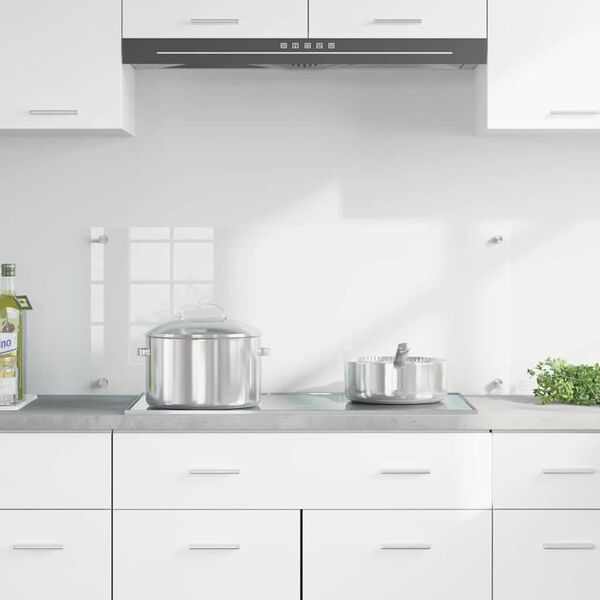 vidaXL Salpicadero de cocina Transparente 100 x 40 cm vidrio templado