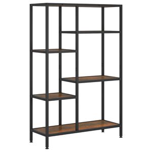 vidaXL Estanter&iacute;a de madera contrachapada y acero 80x30x120 cm