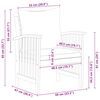 vidaXL Sillas de jardín con cojines 2 unidades madera maciza acacia