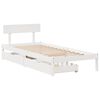 vidaXL Estructura de cama sin colchón madera de pino blanca 90x200 cm