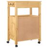 vidaXL Carrito de cocina MONZA madera maciza de pino 60x40x88,5 cm