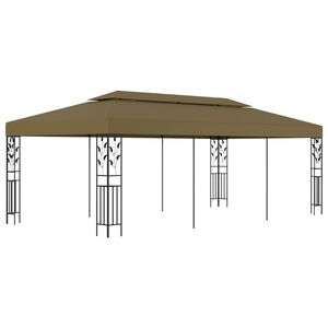 vidaXL Cenador gris taupe 6x3 m 180 g/m&sup2;