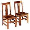 vidaXL Sillas de comedor 2 uds madera maciza de acacia