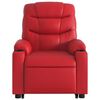 vidaXL Sill&oacute;n de majaje elevable el&eacute;ctrico cuero artificial rojo