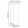 vidaXL Soporte de plantas Roble Negro 33 x 33 x 100 cm