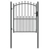 vidaXL Puerta de cerca con picos EMMEN 150 x 100 cm