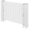 vidaXL Poste de Valla 2 uds. 20 x 20 x 190 cm Metal Plateado