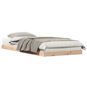 vidaXL Estructura de cama Natural 213.5 x 104 x 9 cm