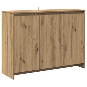 vidaXL Aparador de madera de ingenier&iacute;a roble artisan 102x33x75 cm