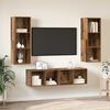 vidaXL Conjunto de mueble de TV Montaje en la pared 3 pcs Madera Vieja