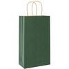 vidaXL Bolsas de papel con asas 50 uds verde 21x11x36 cm