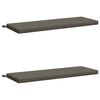 vidaXL Cojines para banco de 2 piezas SOEST 2 uds. 100% Poli&eacute;ster Gris