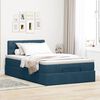 vidaXL Cama otomana con colch&oacute;n 120x190 cm terciopelo azul oscuro