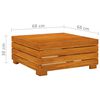 vidaXL Juego muebles de jard&iacute;n y cojines 9 pzas madera maciza acacia