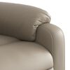 vidaXL Sill&oacute;n reclinable de cuero sint&eacute;tico color capuchino
