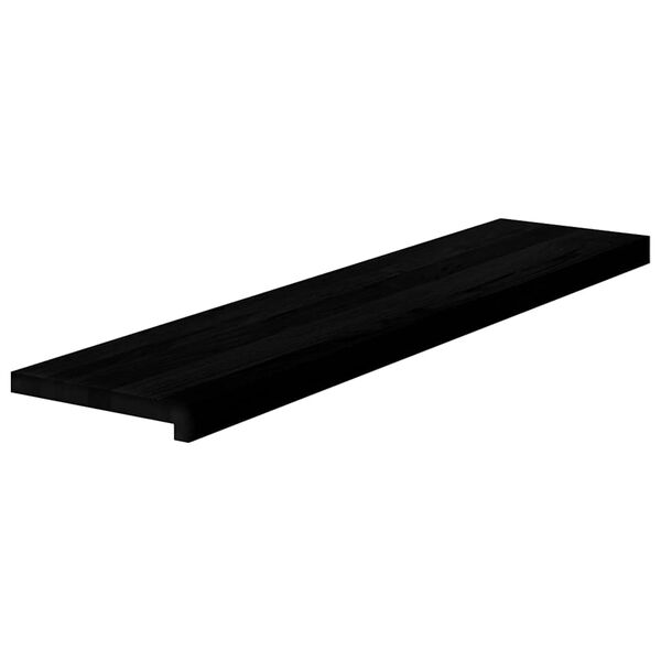 vidaXL Peldaños de escalera 2 uds madera maciza roble marrón oscuro