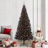 vidaXL &Aacute;rbol de Navidad con 300 LED con soporte Negro 210 cm PVC