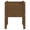 vidaXL Jardinera madera maciza de pino marrón miel 40x40x52,5 cm