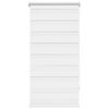 vidaXL Estor cebra 60,9x120 cm Tejido Ancho 56,7 cm Blanco