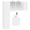 vidaXL Juego de Muebles de Ba&ntilde;o 5 pcs Blanco 43 x 16 x 62,5 cm