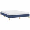 vidaXL Cama sin colch&oacute;n tela azul 140x190 cm