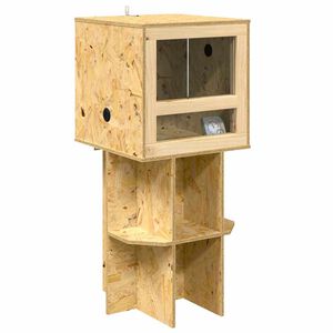 vidaXL Terrario Marr&oacute;n 40 x 40 x 90 cm OSB
