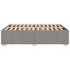 vidaXL Cama sin colch&oacute;n tela gris taupe 140x190 cm