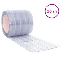 vidaXL Burlete para puerta PVC transparente 200x1,6 mm 10 m