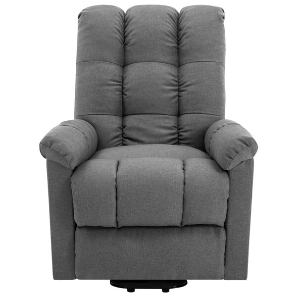 vidaXL Sill&oacute;n de masaje elevable tela gris claro
