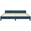vidaXL Estructura cama con cabecero terciopelo azul oscuro 180x200 cm