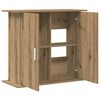 vidaXL Soporte para acuario de roble artesanal, 81 x 36 x 73 cm, madera de ingenier&iacute;a